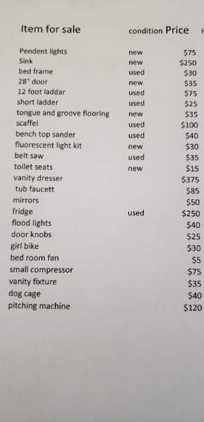 Tools, tile and toys