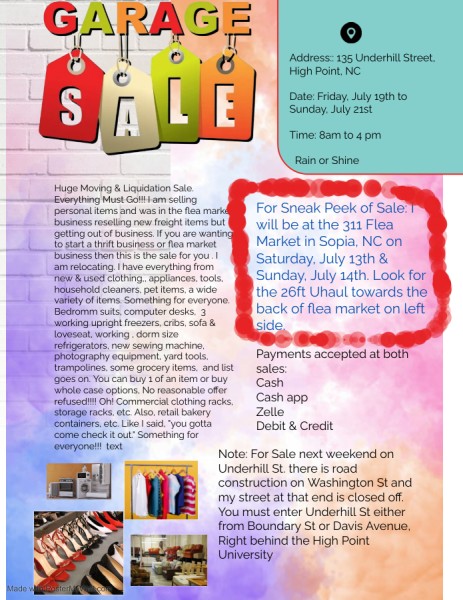 Huge Yard Sale