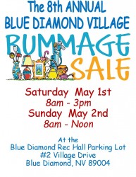 The 8th Annual Blue Diamond Village Rummage Sale